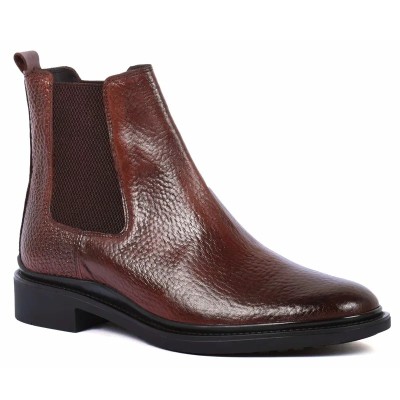 CHELSEA BOOTS HOMME CUIR 039 Marron| 100% Cuir Véritable Tendance
