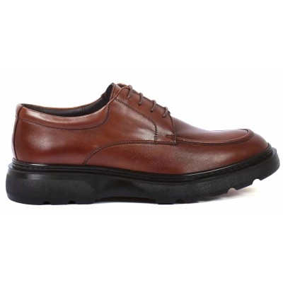 DERBIES HOMME CUIR 2403 Marron : Élégance intemporelle