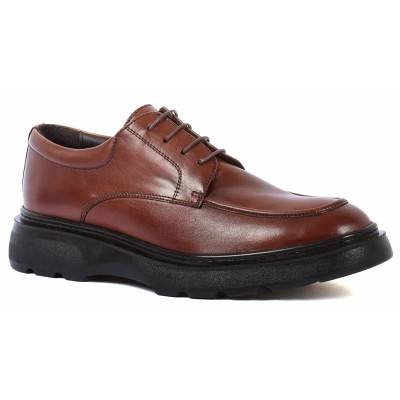 DERBIES HOMME CUIR 2403 Marron : Élégance intemporelle