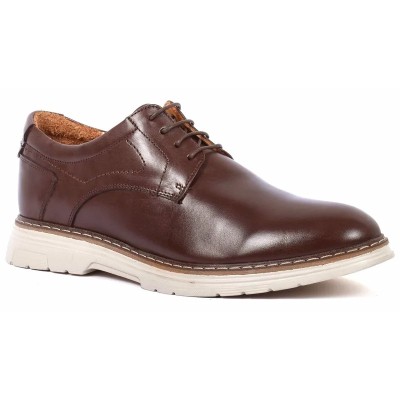 DERBIES HOMME CUIR marron homme - Modèle 2405 ELITO