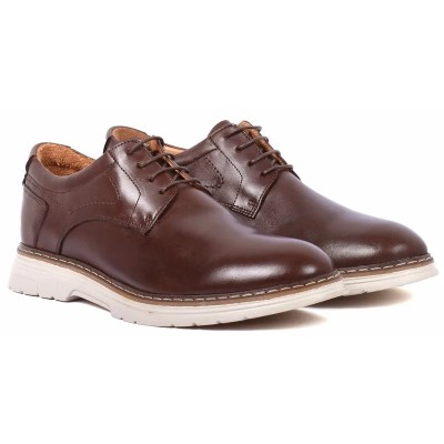 DERBIES HOMME CUIR marron homme - Modèle 2405 ELITO