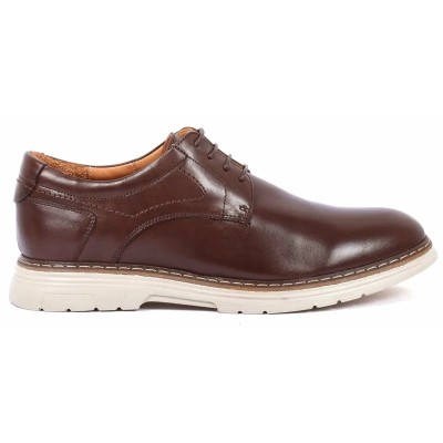 DERBIES HOMME CUIR marron homme - Modèle 2405 ELITO