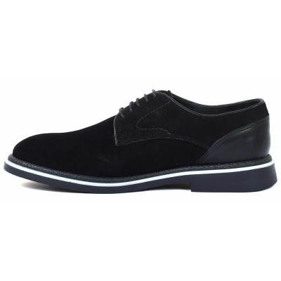 DERBIES HOMME DAIM 2406 Noir : Élégance intemporelle en daim