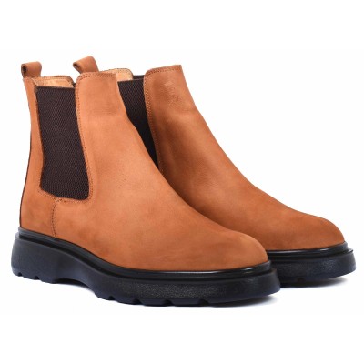Boots Homme ELITO 2414 Camel : Nubuck, Confort et Style