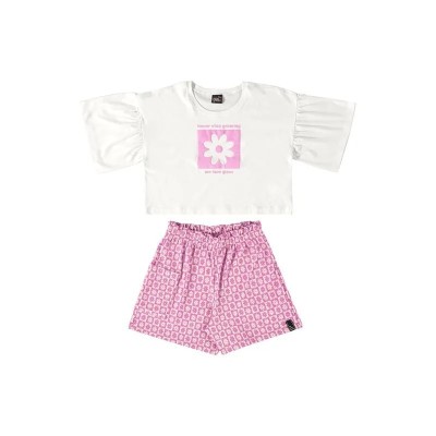 Ensemble Fille : Blouse Courte et Short 1206-31633-000101