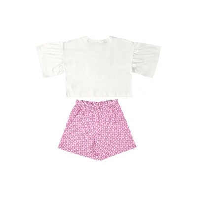 Ensemble Fille : Blouse Courte et Short 1206-31633-000101