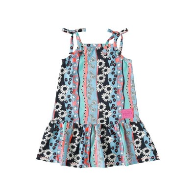 Vêtement fille Vestido Florido 0501-31628-FLO890 multicolore