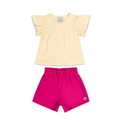Ensemble Bébé Fille Blouse et Short 1206-29897-120710