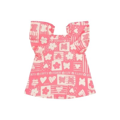 Robe Bébé Fille en Coton Rose Fluo 0501-29905-AB1951