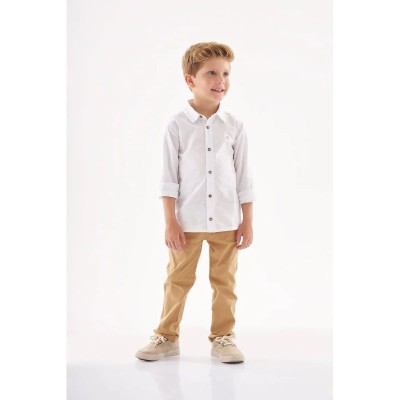 Pantalon enfant  CALÇA INFANTIL 0301-44650-161120 Marron
