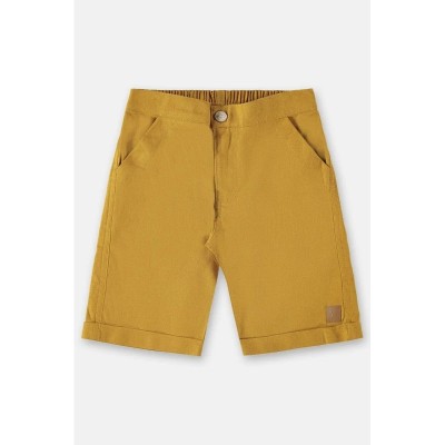 Pantalon enfant BERMUDA EM LINHO 1901-43944-150948 Marron