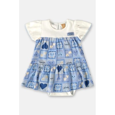 Combishort enfant  BODY VESTIDO MANGA CU 2501-44664-AB1961 Multicolore
