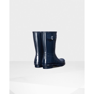 HUNTER -  WOMEN ORG SHORT GLOSS - HUN-WFS1000RGL-NVY - BLEU MARINE  VERNIS