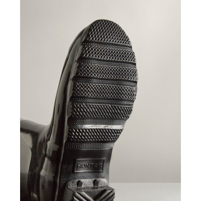 HUNTER -  WOMENS ORG BACK ADJ SHORT GLOSS - HUN-WFS1013RGL-BLK - NOIR VERNIS