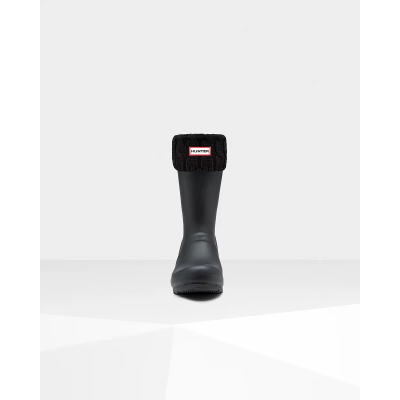 HUNTER - UNISEX 6 STITCH CABLE BOOT SOCK - SHORT - HUN-WAS1018AAB-BLK - NOIR