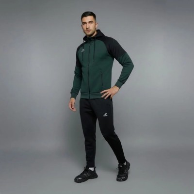 Survêtement Homme 829-VT – Vert & Noir à Capuche | CityMode.tn