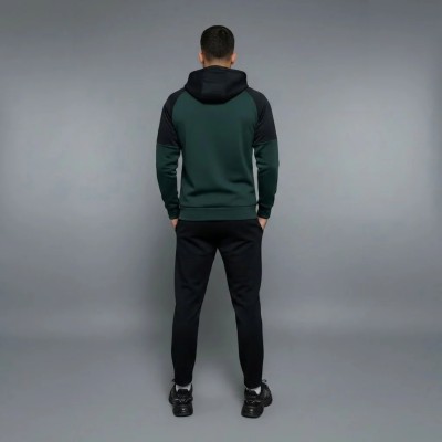 Survêtement Homme 829-VT – Vert & Noir à Capuche | CityMode.tn