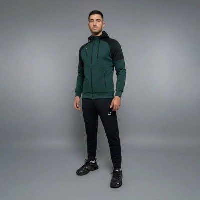 Survêtement Homme 829-VT – Vert & Noir à Capuche | CityMode.tn