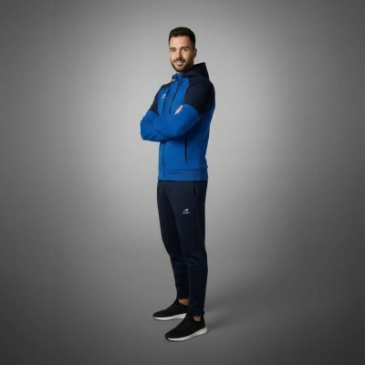 Survêtement Homme 829-BL – Bleu & Marine à Capuche | CityMode.tn