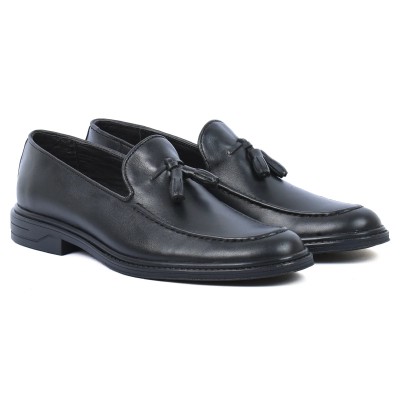 Mocassin Homme Cuir Noir MX-220-N