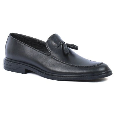 Mocassin Homme Cuir Noir MX-220-N