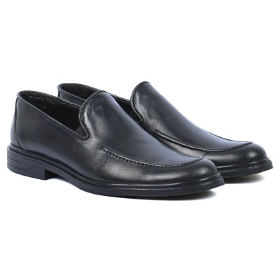Mocassin homme en cuir noir élégant – MX-228-N