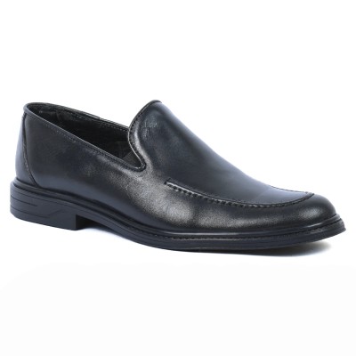 Mocassin homme en cuir noir élégant – MX-228-N