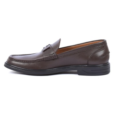 Mocassin Homme Cuir Marron MX-238-M Élégant