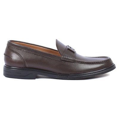 Mocassin Homme Cuir Marron MX-238-M Élégant