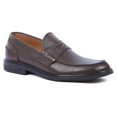 Mocassin Homme Cuir Élégant MX-245-M Marron