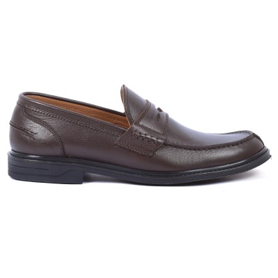 Mocassin Homme Cuir Élégant MX-245-M Marron