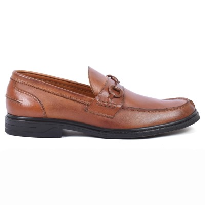 Mocassin Homme Cuir Camel MX-246-C Élégant