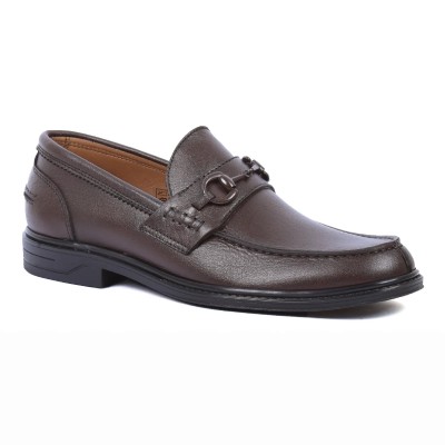 Mocassin Homme Cuir Marron MX-246-M Élégant