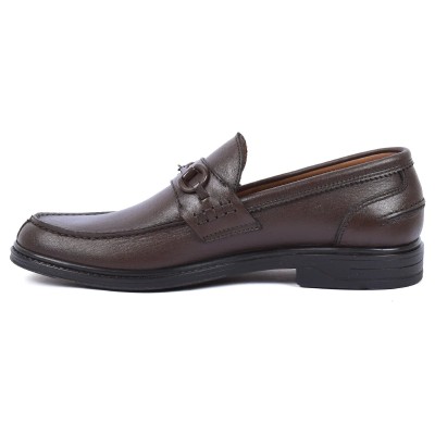 Mocassin Homme Cuir Marron MX-246-M Élégant