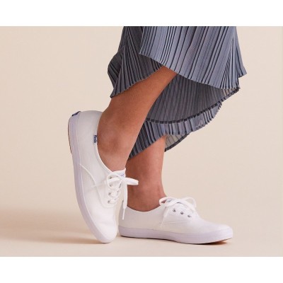 KEDS - CHAMPION ORGANIC CANVAS  - KED-WF64811 - BLANC