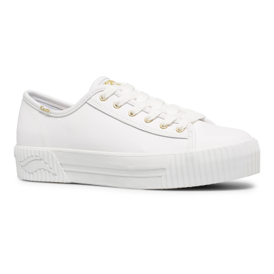 KEDS - TRIPLE KICK AMP LEATHER - KED-WH64550 - BLANC