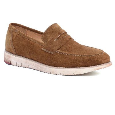 Mocassin homme HOMME MODERNE Taupe – Cuir élégant