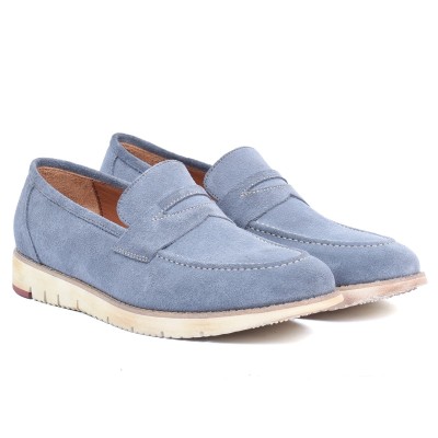 Mocassin homme HOMME MODERNE Bleu – Cuir raffiné
