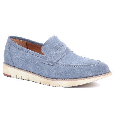 Mocassin homme HOMME MODERNE Bleu – Cuir raffiné