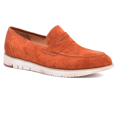 Mocassin homme HOMME MODERNE Orange – Cuir élégant