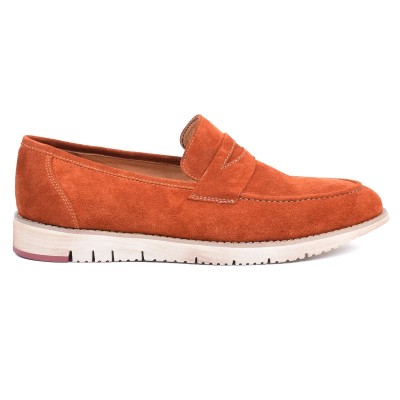 Mocassin homme HOMME MODERNE Orange – Cuir élégant