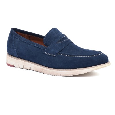 Mocassin homme HOMME MODERNE Bleu marine – Cuir élégant