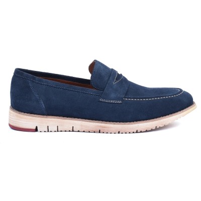 Mocassin homme HOMME MODERNE Bleu marine – Cuir élégant
