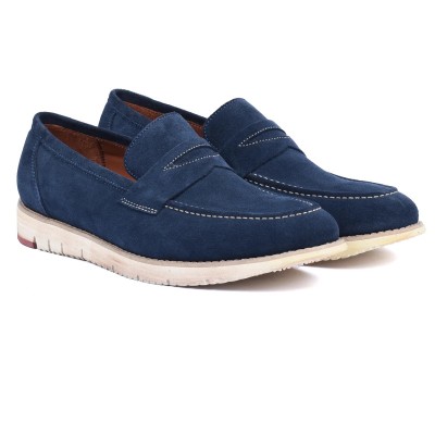 Mocassin homme HOMME MODERNE Bleu marine – Cuir élégant