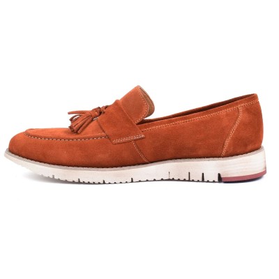 Mocassin homme HOMME MODERNE Orange – Cuir élégant