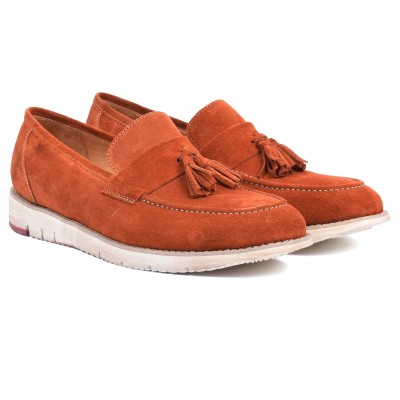 Mocassin homme HOMME MODERNE Orange – Cuir élégant