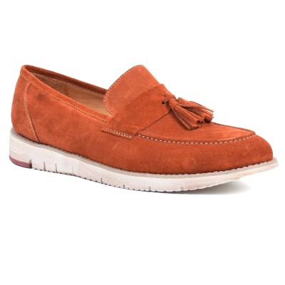 Mocassin homme HOMME MODERNE Orange – Cuir élégant