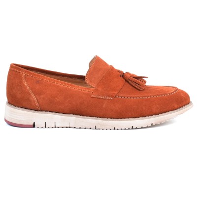 Mocassin homme HOMME MODERNE Orange – Cuir élégant