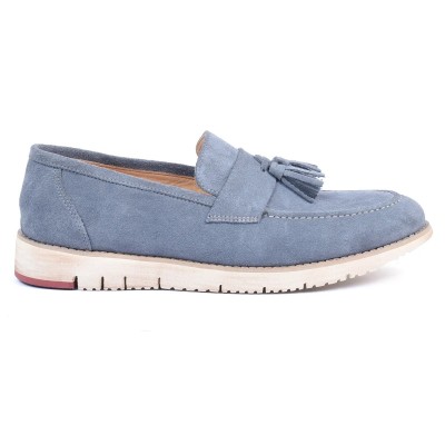 Mocassin homme HOMME MODERNE Bleu – Cuir raffiné