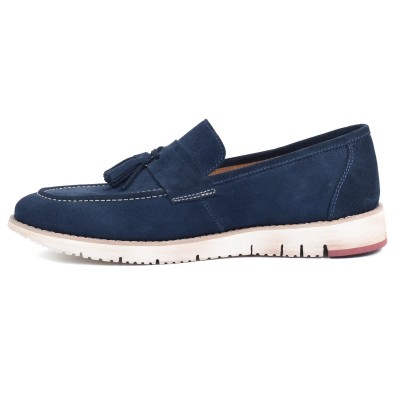 Mocassin homme HOMME MODERNE Bleu marine – Cuir élégant